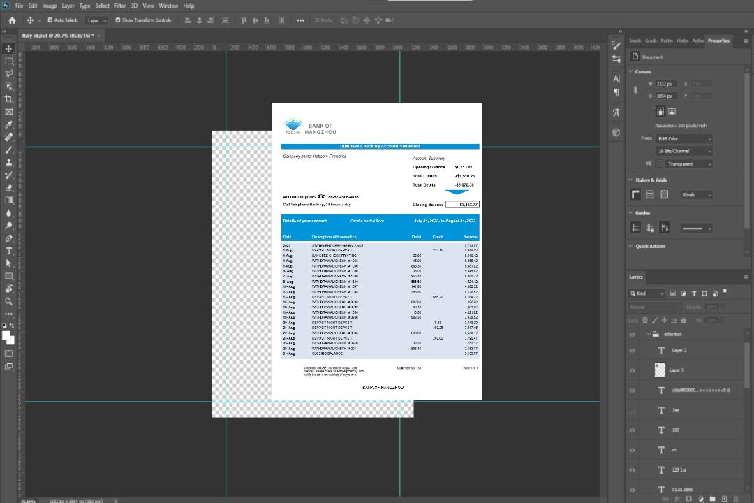 Modèle Word et PDF de déclaration d'entreprise de la Banque de Hangzhou template Modèle Word et PDF de déclaration d'entreprise de la Banque de Hangzhou template